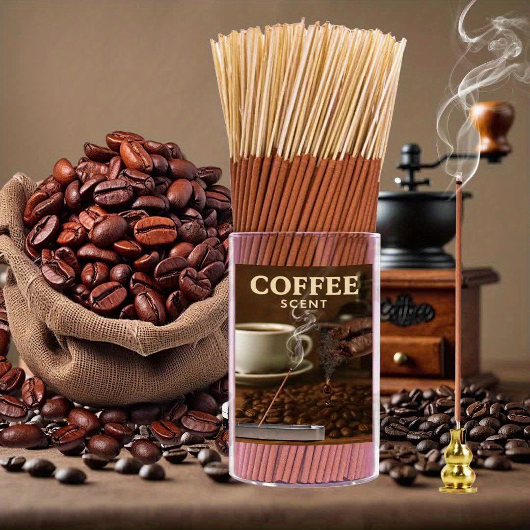 Home Fragrance Non Toxic - Kaffee-Aromatisierte Premium Natürliche Räucherstäbchen, 22cm Lang,